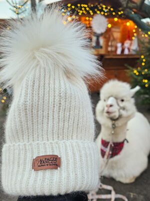 Czapka z wełny alpak