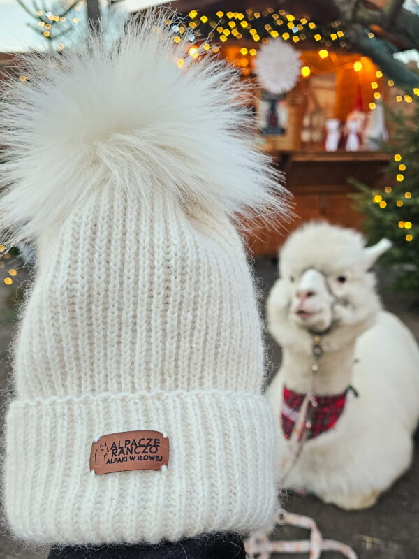 Czapka z wełny alpak